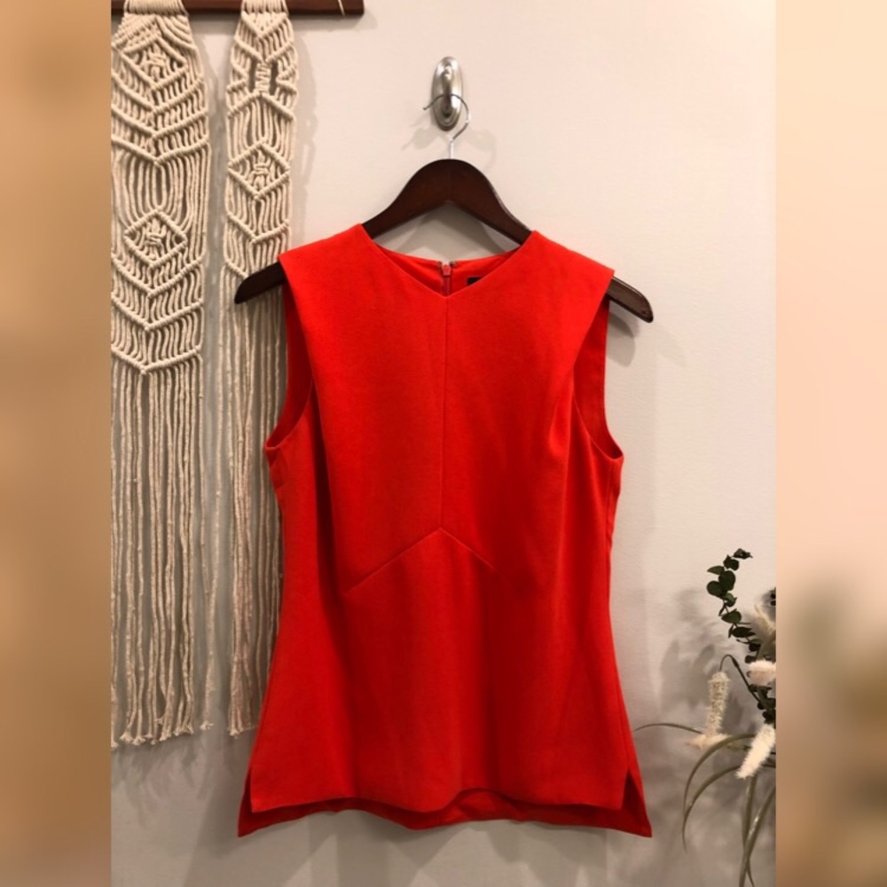 TED BAKER || Osiride Semi-Fitted Orange Top